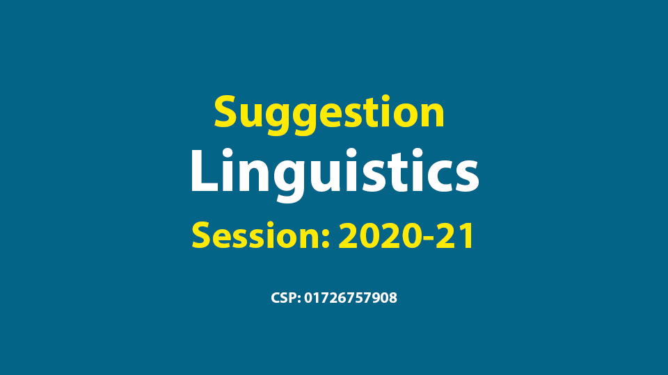 Suggestion of LInguistics